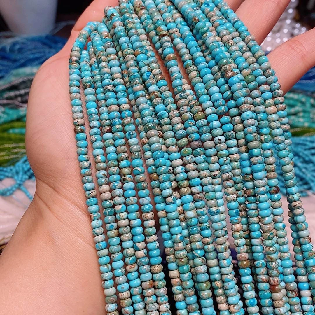 玛瑙/玉髓散珠天然帝皇松4mm算盘一条