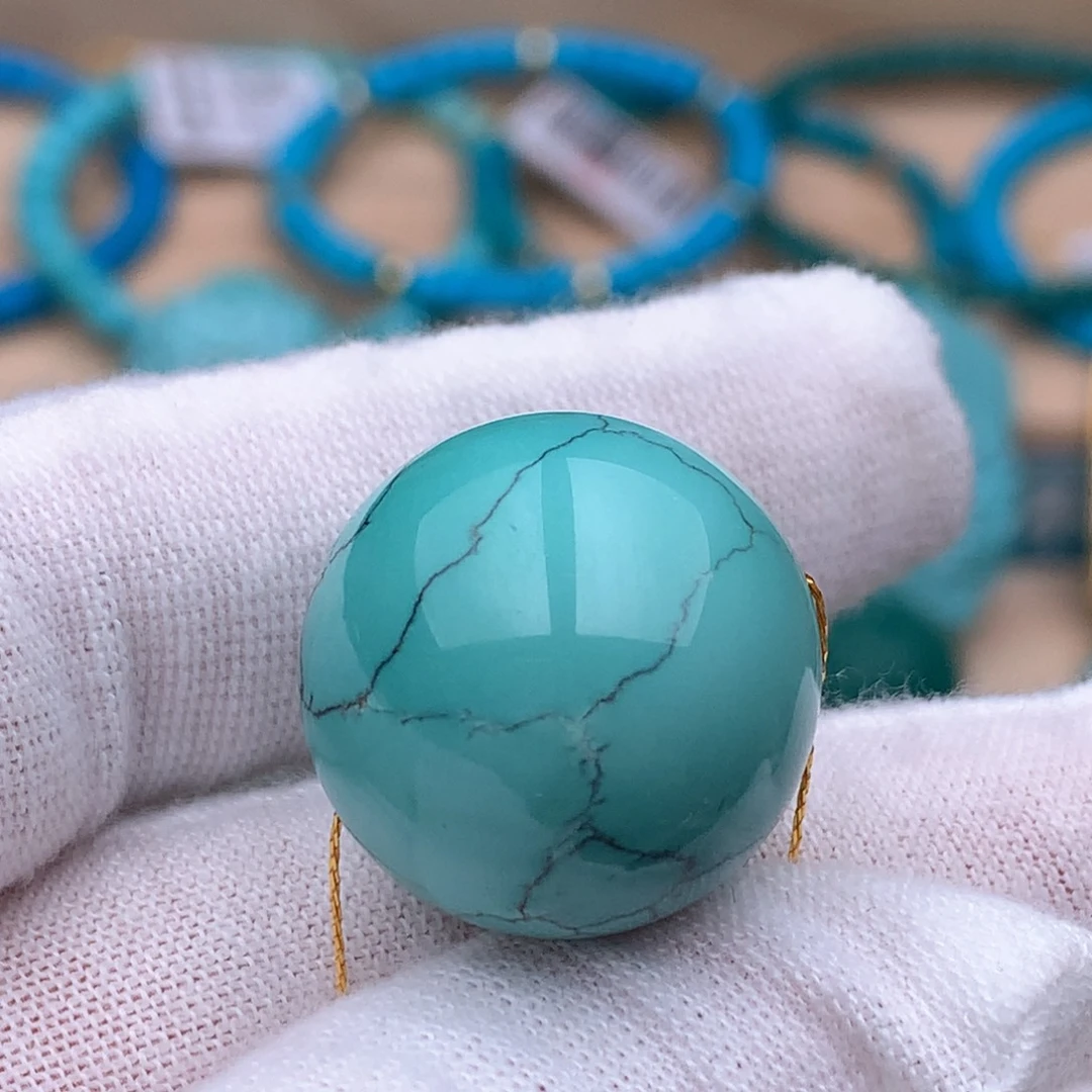 绿松石未镶嵌珠宝奇石20.3mm