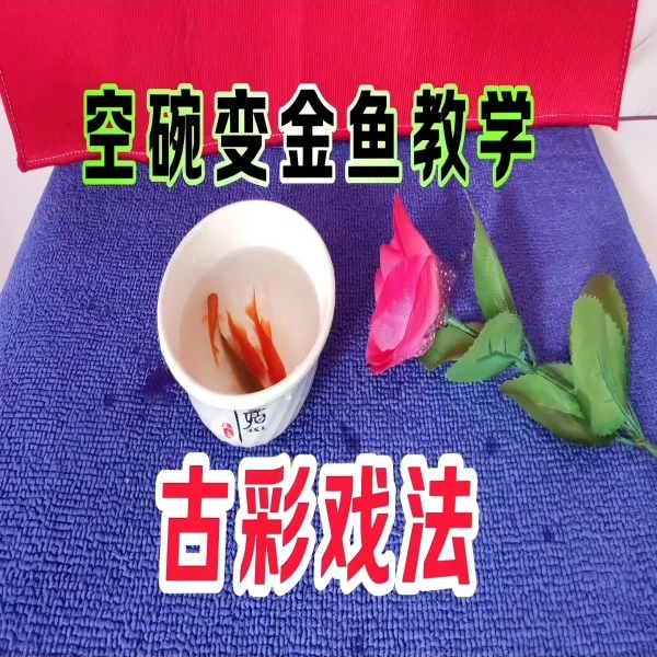 神奇的空碗变金鱼魔术