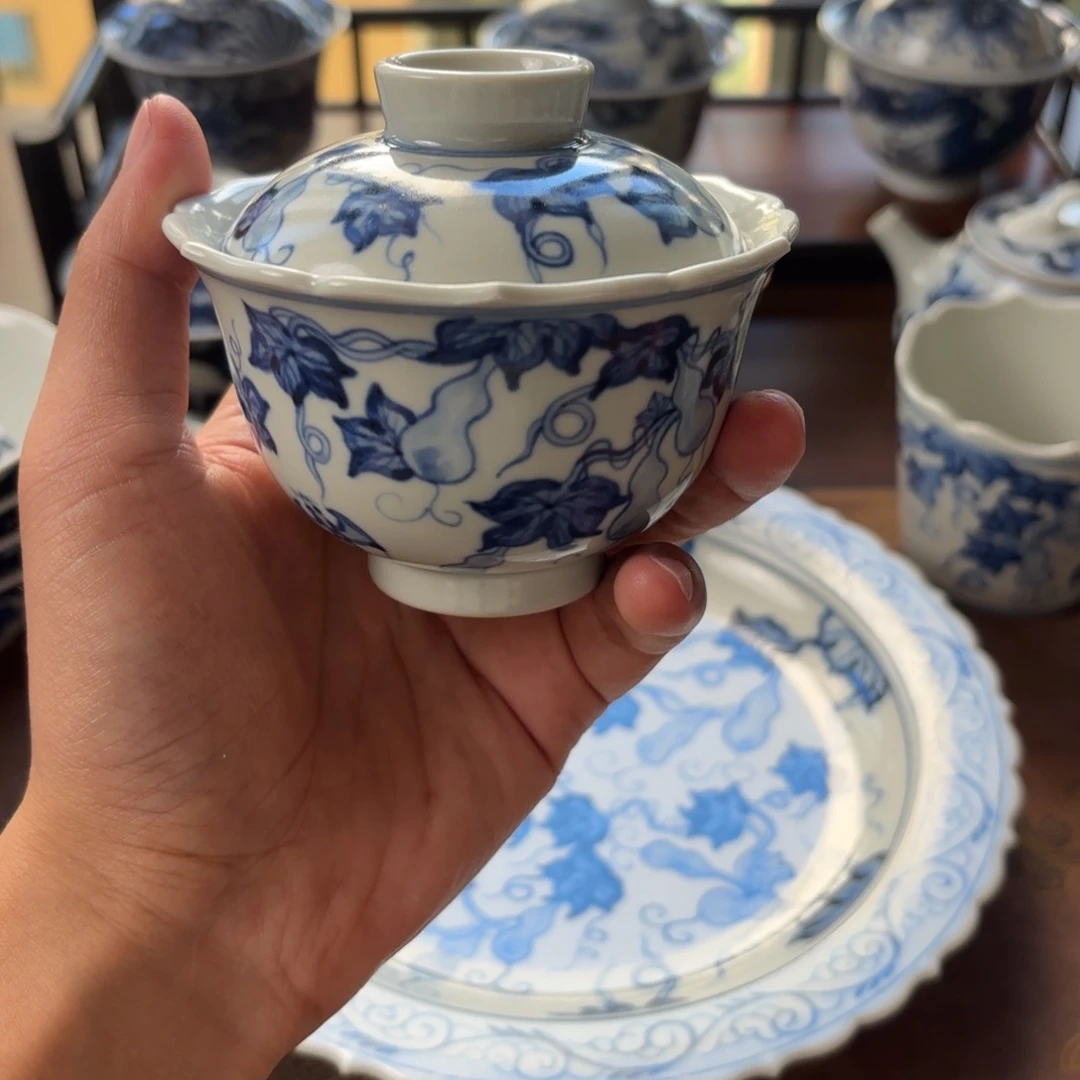 摆件景德镇手绘茶器