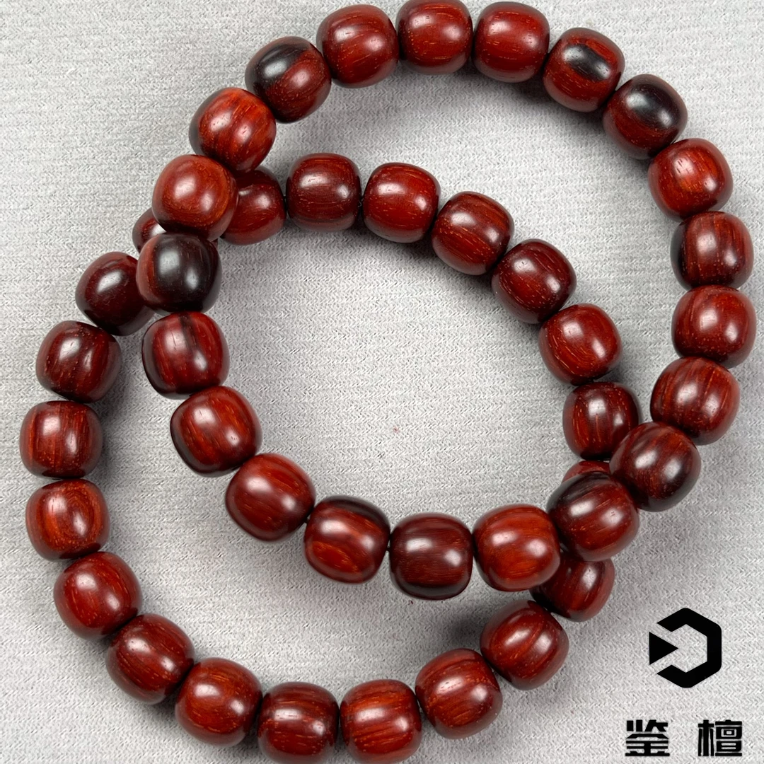 鉴檀 印度小叶紫檀9.5*10老型文玩手串无胶无蜡男女同款