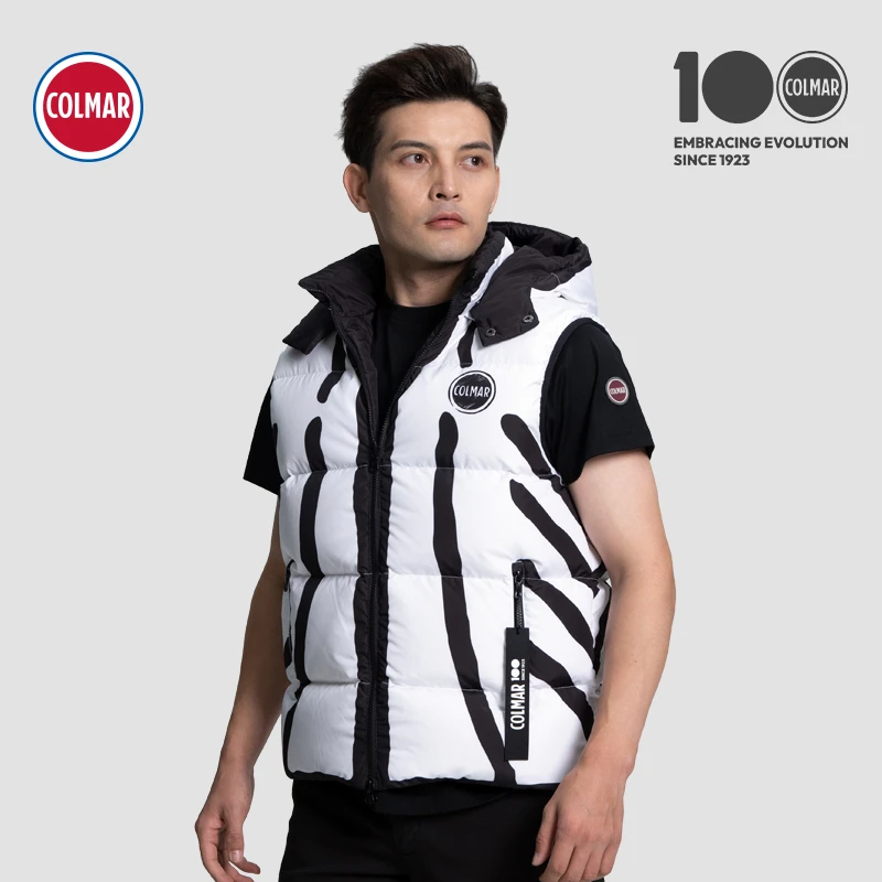 COLMAR/科尔马100周年款羽绒马甲 保暖防寒中性款两面可穿上衣