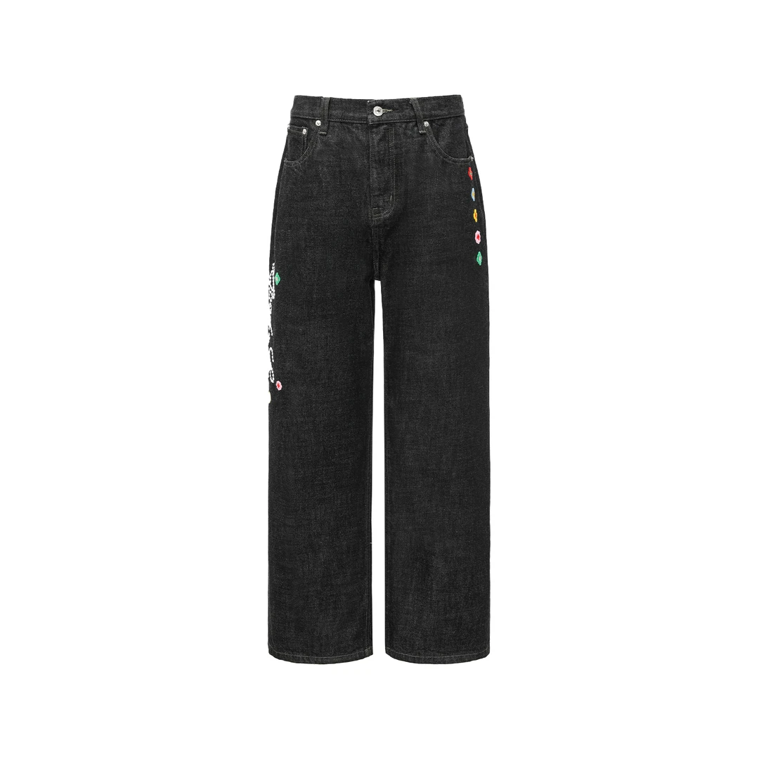 GB-GOODBRAND 25SS GOODLOVES小花刺绣时尚复古原浆牛仔 男女同款