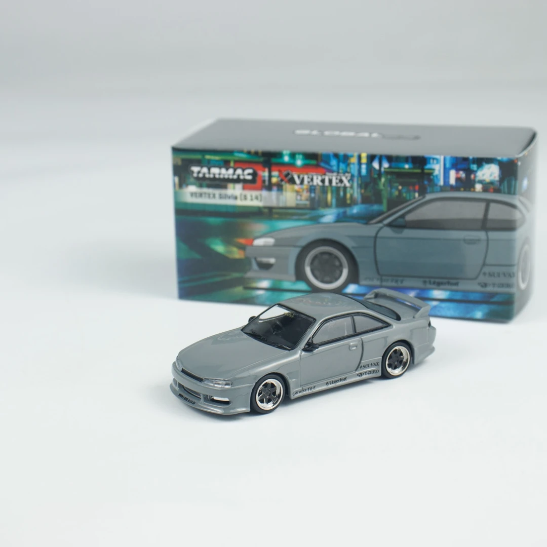 TW 1:64 日产尼桑 VERTEX Silvia S14 灰色 合金车模
