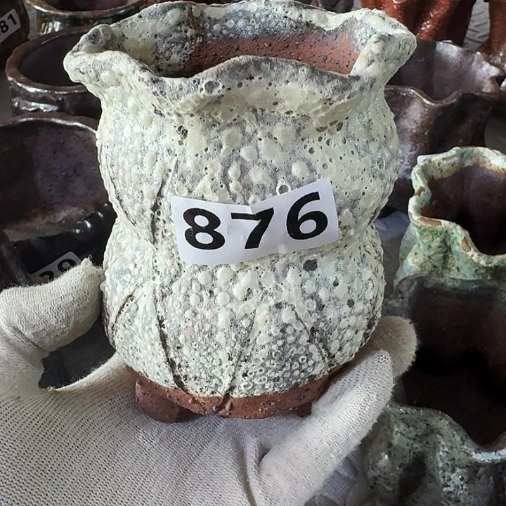 内口7高12粗陶手工