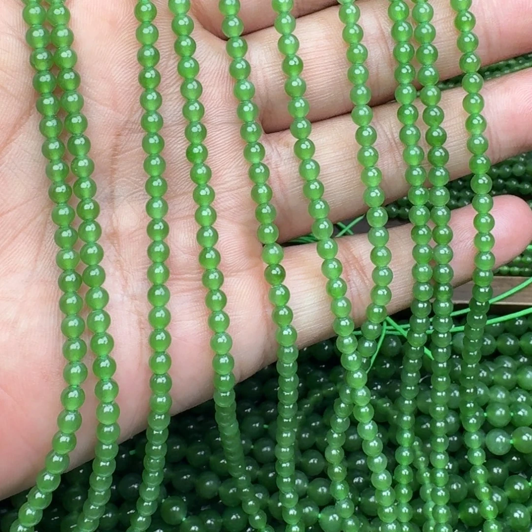 和田玉未镶嵌颈饰碧玉冰阳绿卡4 买一发一