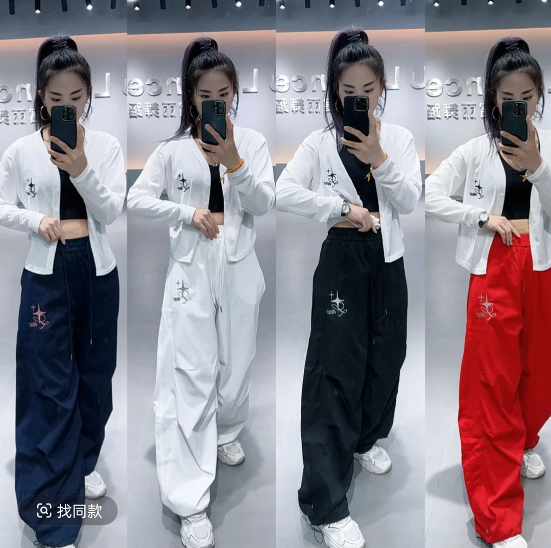 CX565款秋季新品斜纹棉刺绣伞兵裤