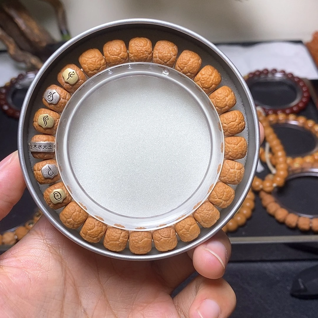 猴头核桃手串六标五行饕餮尺寸11左右全品