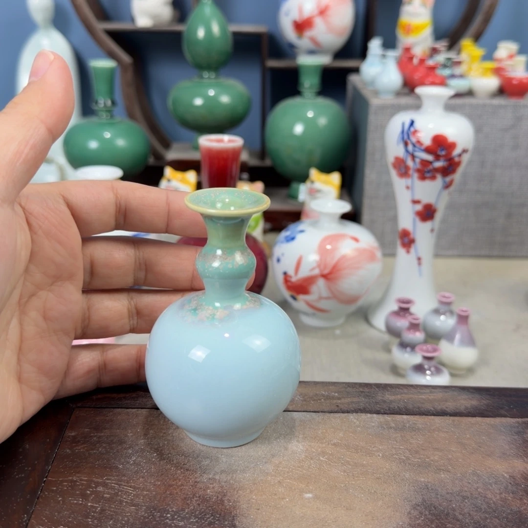 陶瓷手工小花器摆件