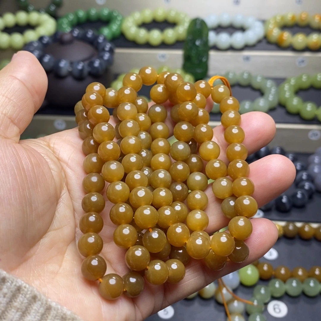 和田玉未镶嵌手串