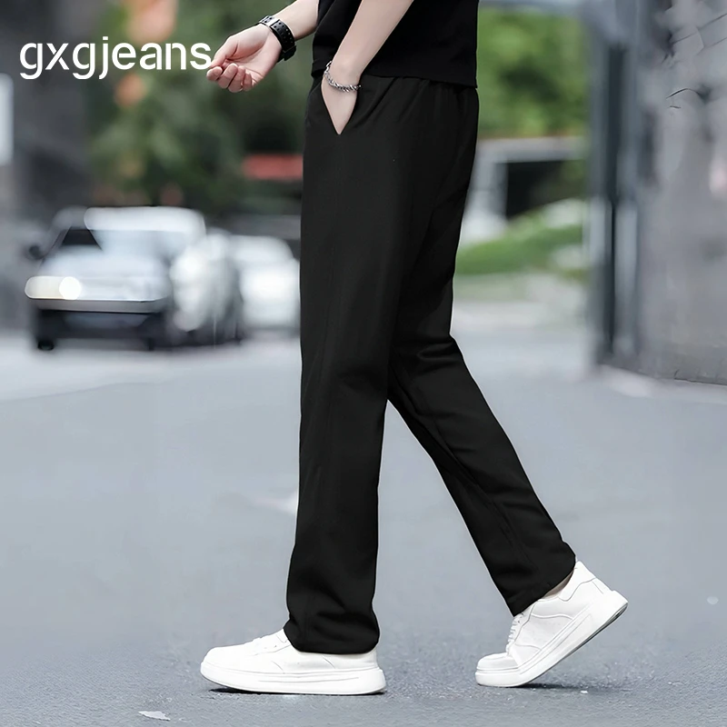 gxg jeans男装薄款宽松直筒休闲裤通勤男25年夏新品#J25D022013