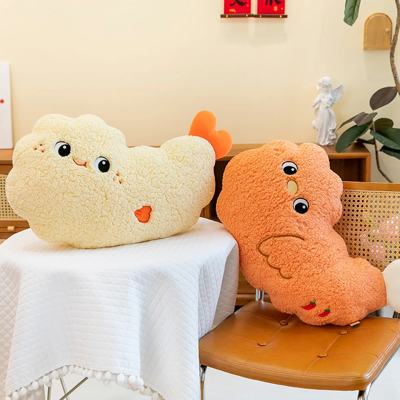 卡通炸鸡腿抱枕超软奶油风公仔毛绒玩具治愈系布娃娃可爱玩偶女孩
