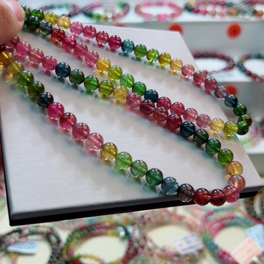 碧玺未镶嵌手链碧玺