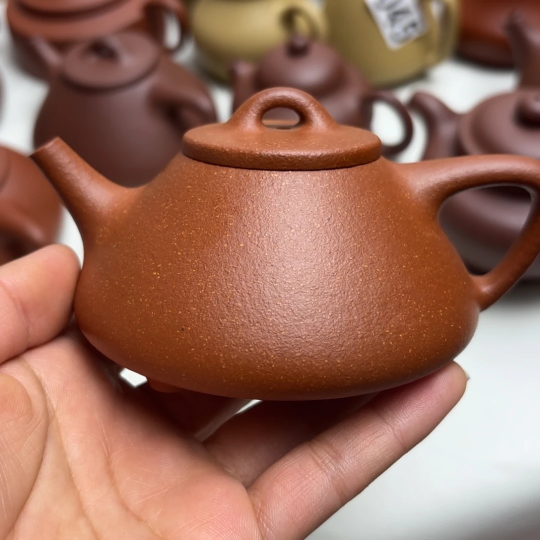 A***◎紫砂茶壶宝山红降坡子冶140cc微瑕