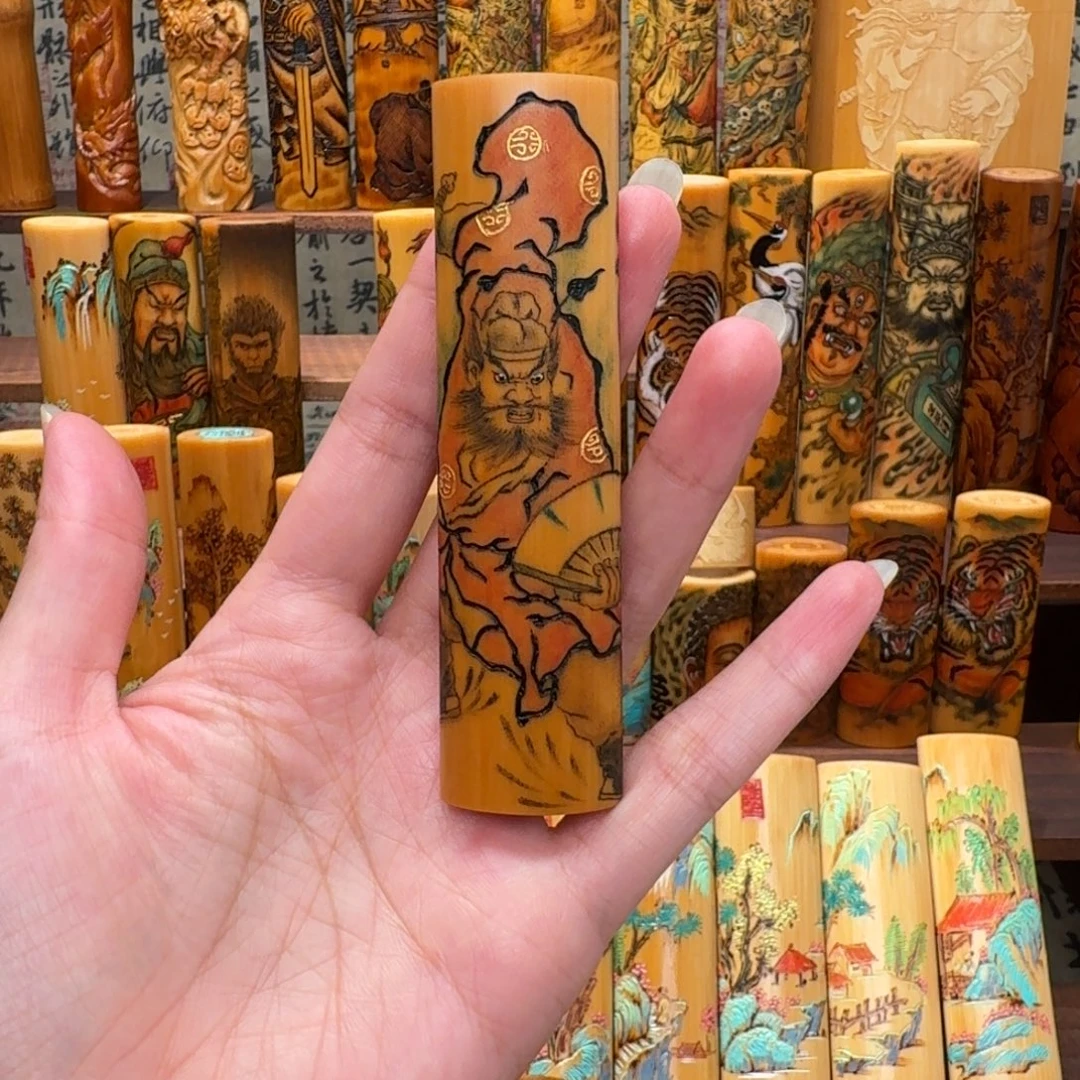 *****竹钟馗天师针刺雕刻