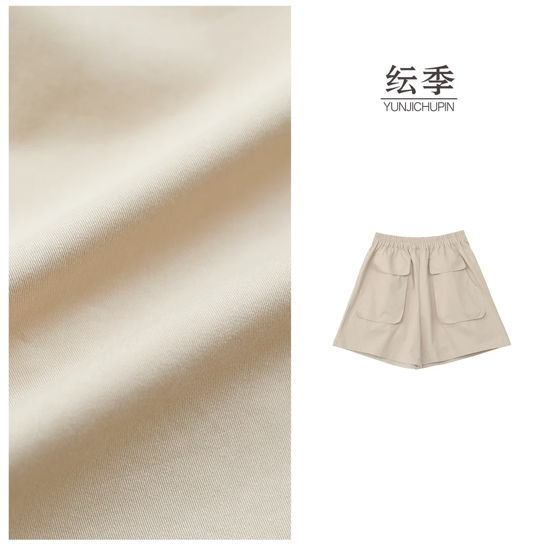 【米可原创】裤长47 夏季新款纯色宽松简约休闲五分裤女D25434