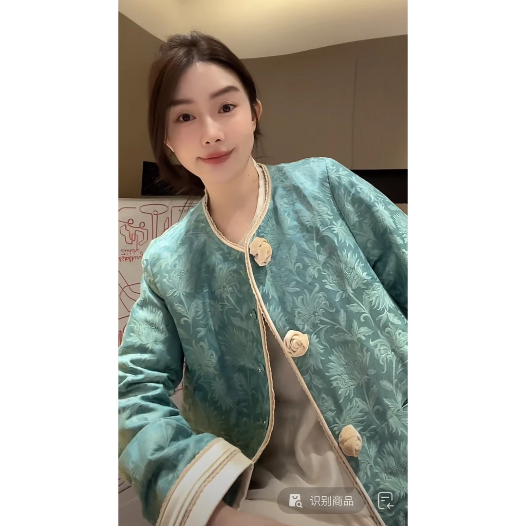 ZHUIMU.【柔光渲染】国风新中式女装时尚气质百搭提花上衣ZM8085