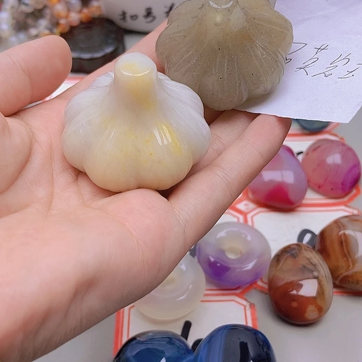 【闪购商品】未镶嵌玛瑙/玉髓珠宝半成品曹*