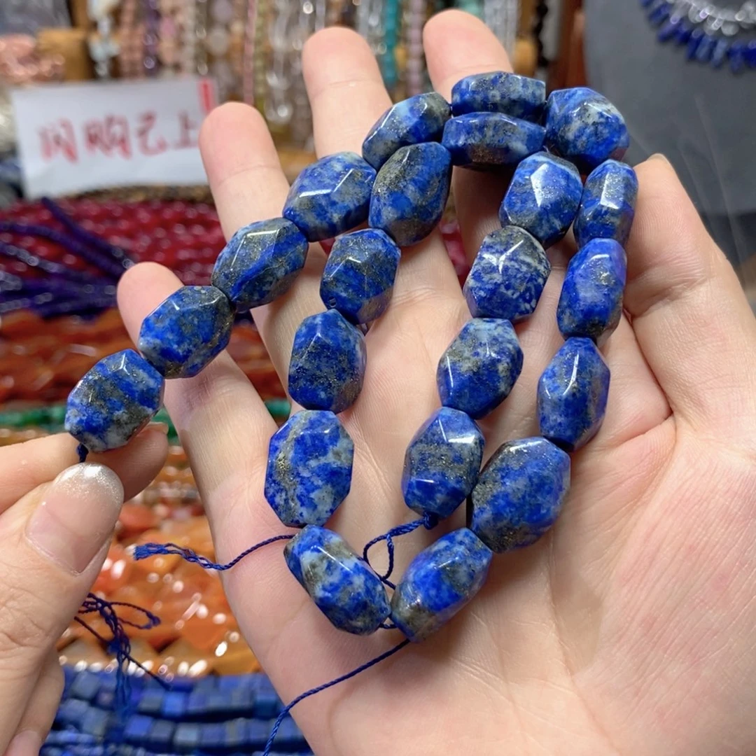 玛瑙/玉髓合金珠宝半成品天然青金随型一条卡13*18