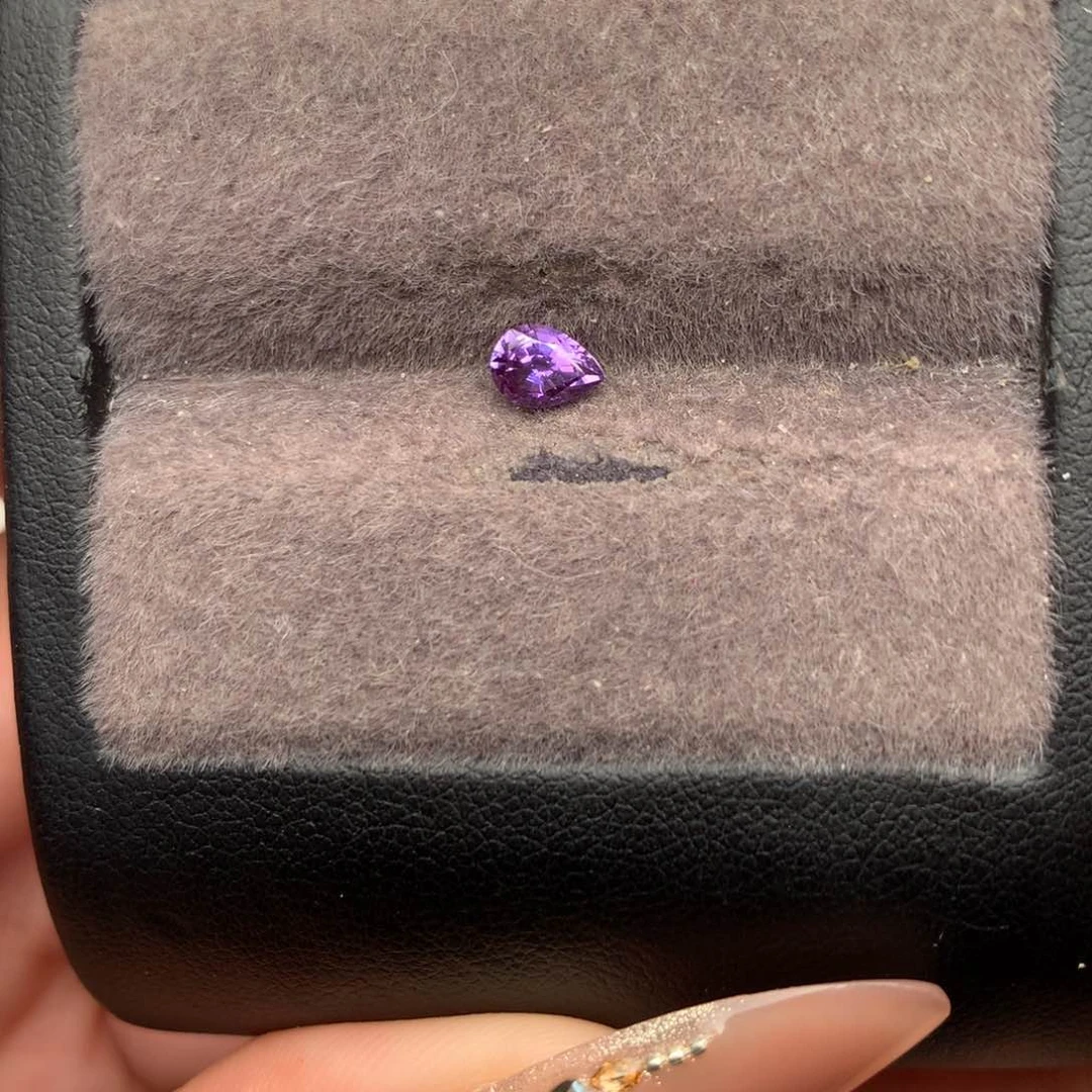 裸石蓝宝石0.495ct天然紫色蓝宝石