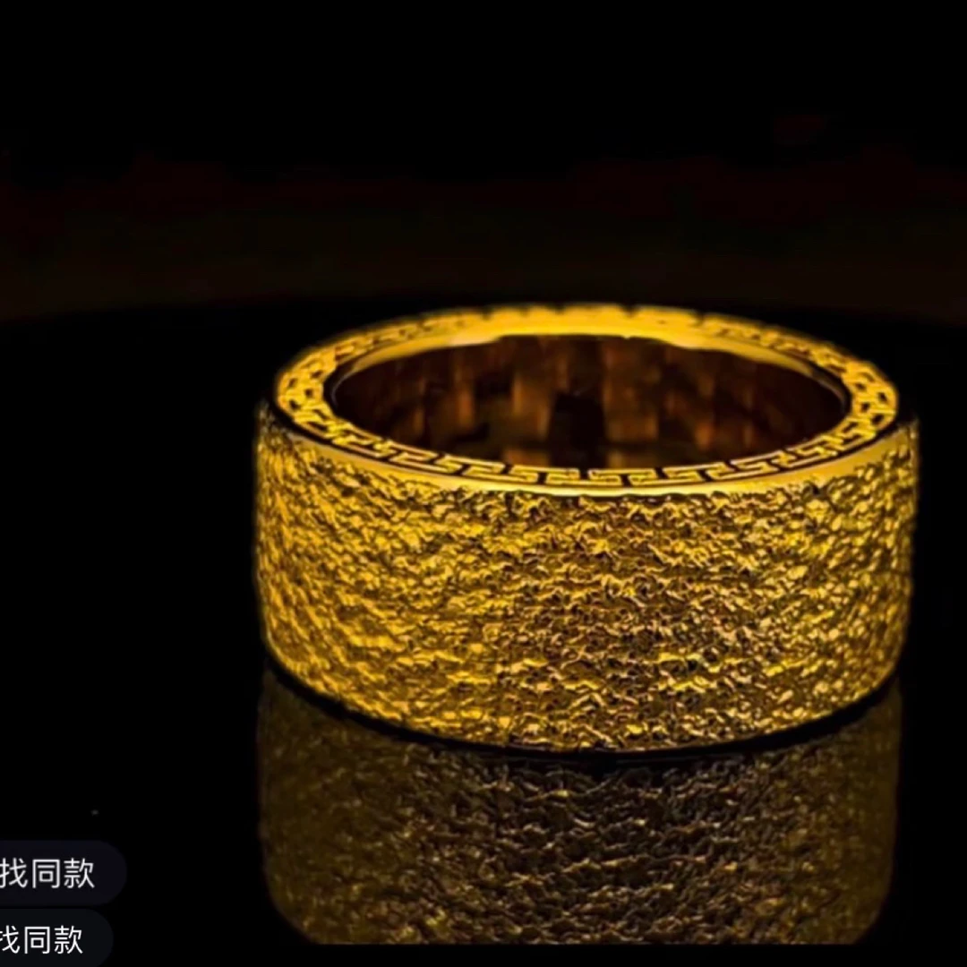 合金戒指 纸醉金迷闭口戒指