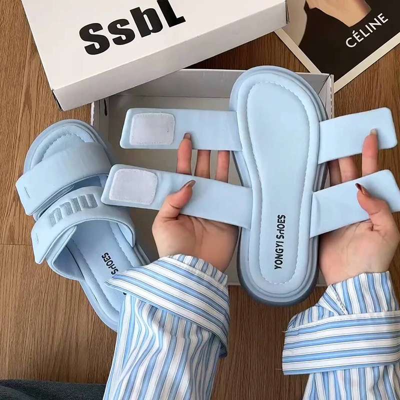 厚底凉鞋女2025年春夏季新款外穿防滑沙滩鞋时尚休闲女士拖鞋女潮