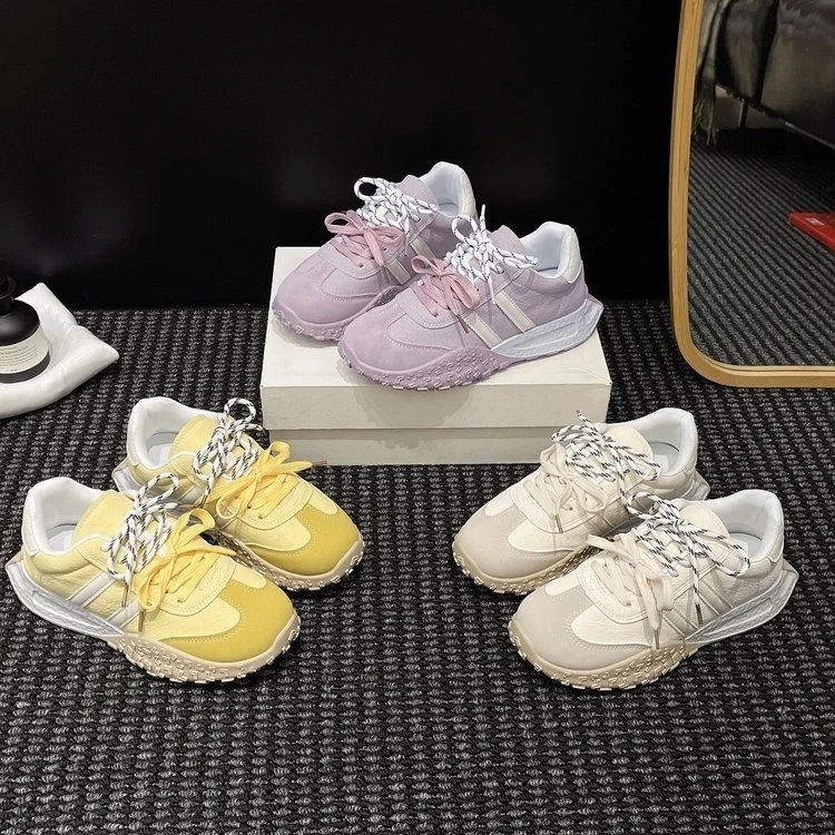 百搭阿甘鞋2025秋季新款软底不累脚运动休闲老爹鞋时尚小白鞋