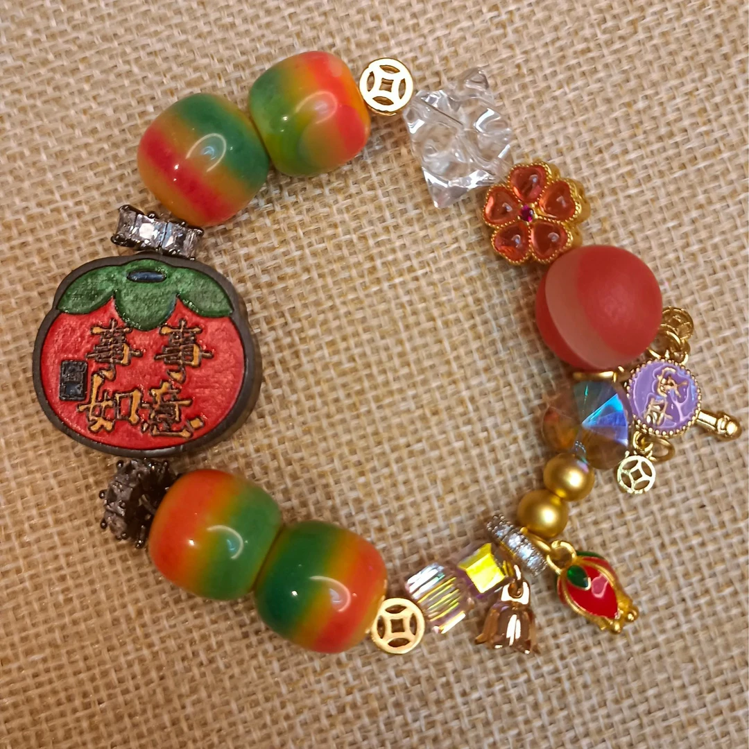 仿水晶手链 手链水晶手串时尚百搭民族国风文玩多宝饰品创意礼品