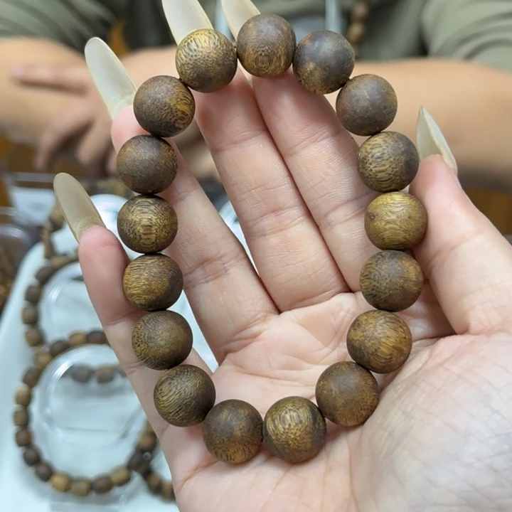 沉香木手串1.3圆珠单圈多样性发1