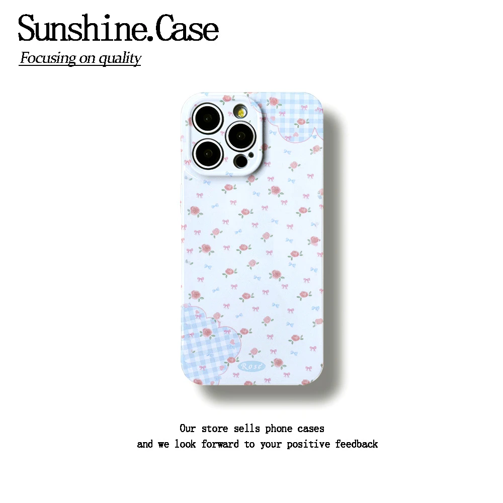 拼接碎花菲林软壳适用苹果oppo华为vivo小米荣耀创意手机壳防摔