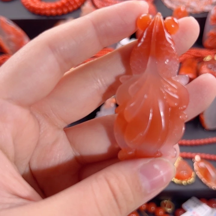 南红玛瑙南红18K金镶嵌