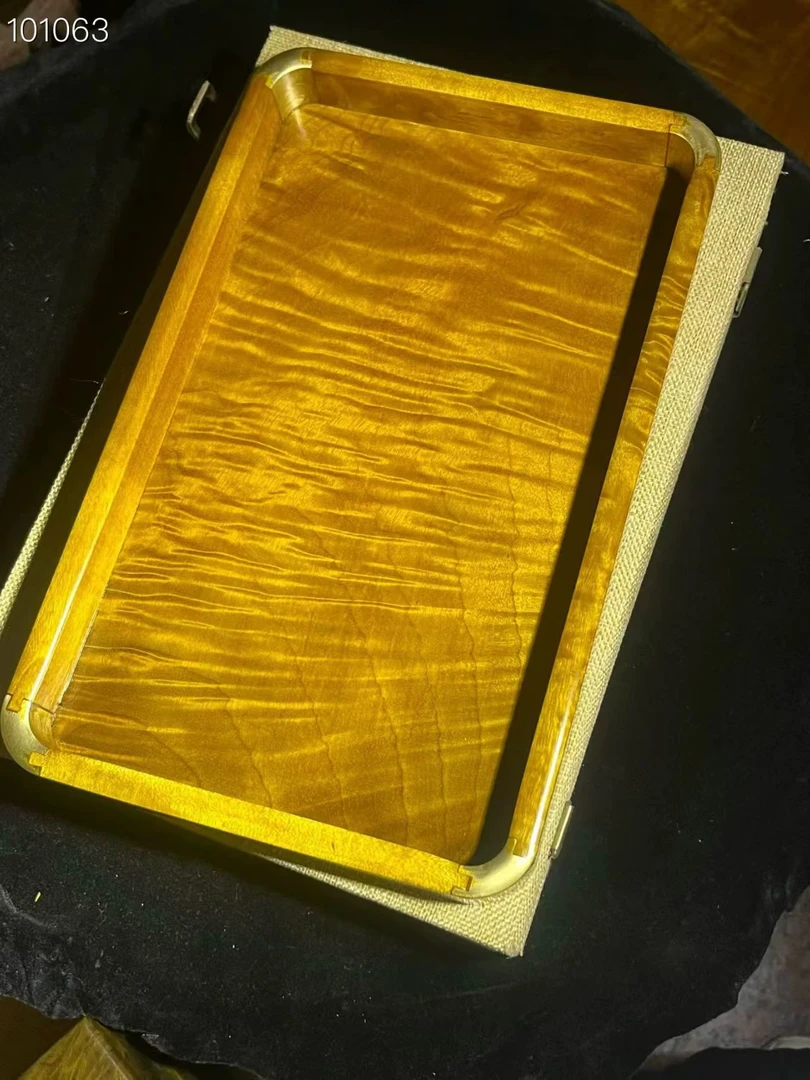 金丝楠木托盘果盘 尺寸：30*20*3CM