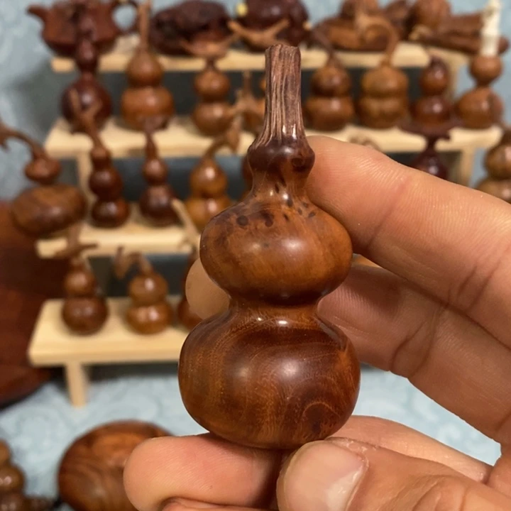 木麻梨疙瘩手工雕刻葫芦
