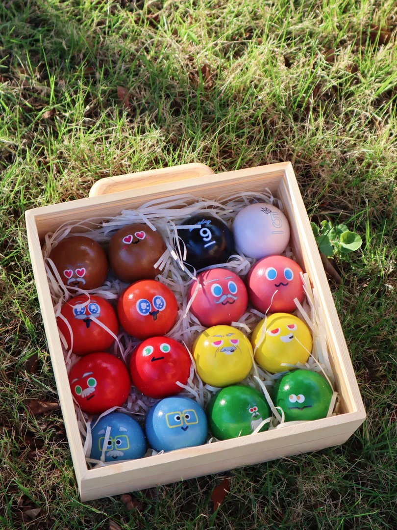 定制五月天周边桌球系列创意物料台球摆件木盒装套装