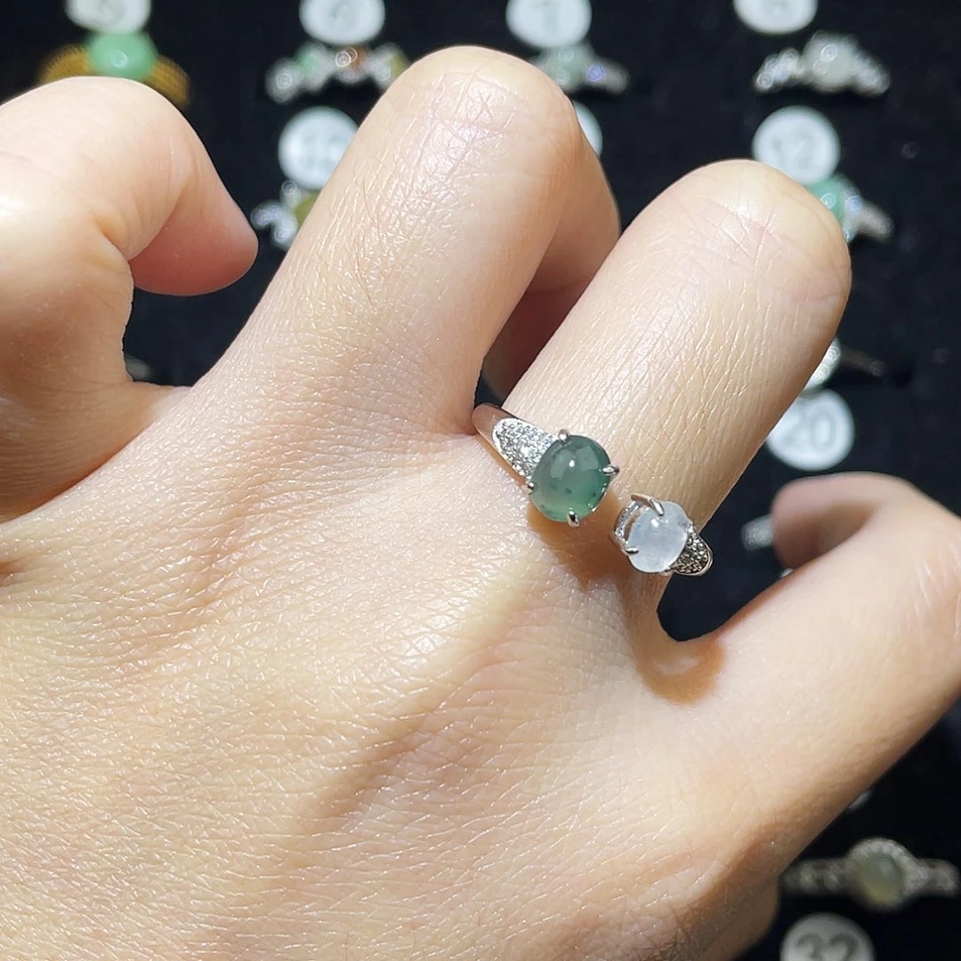 翡翠未镶嵌戒指戒指