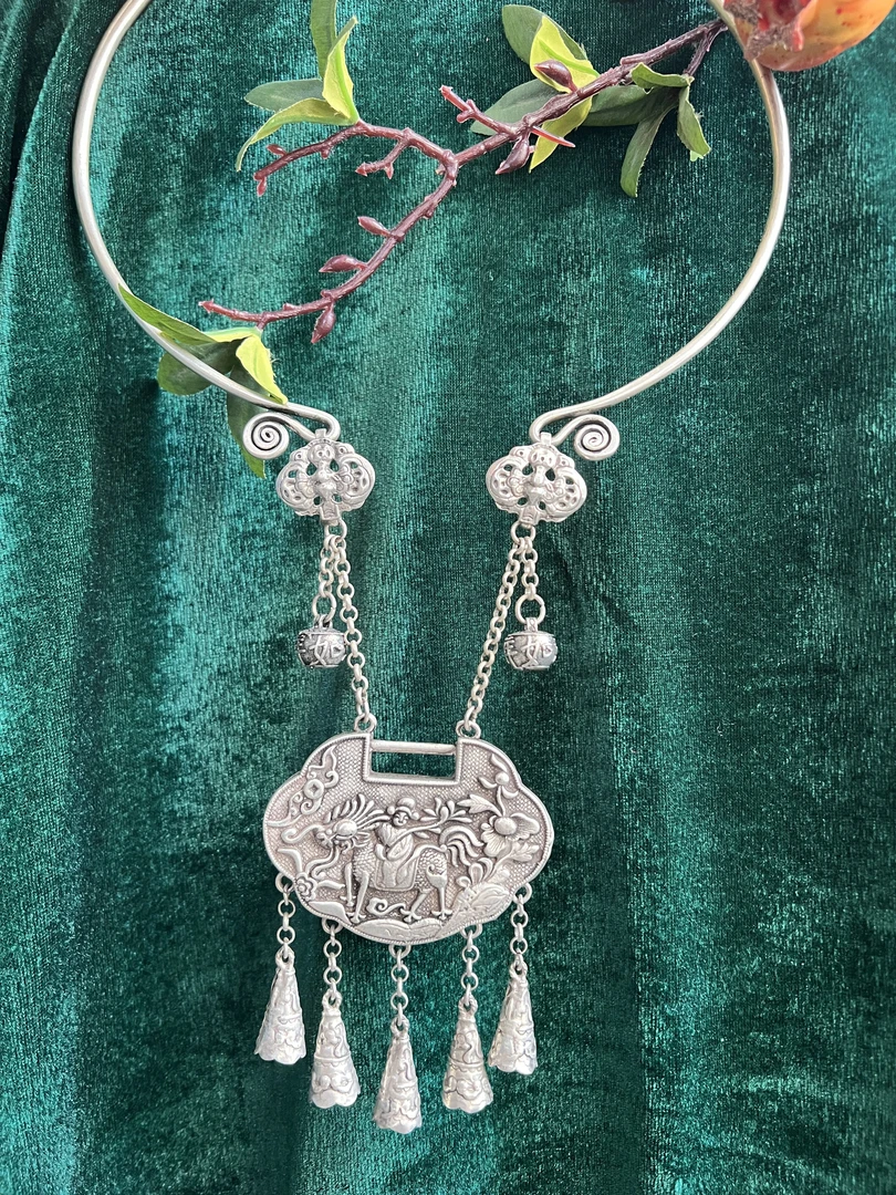 铜项链 民族风项圈套装