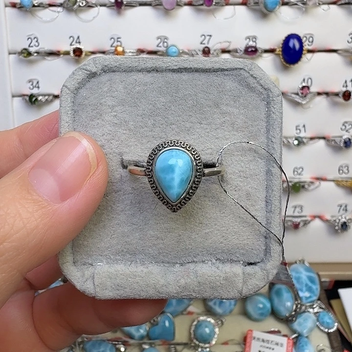 戒指烟晶银S925镶嵌