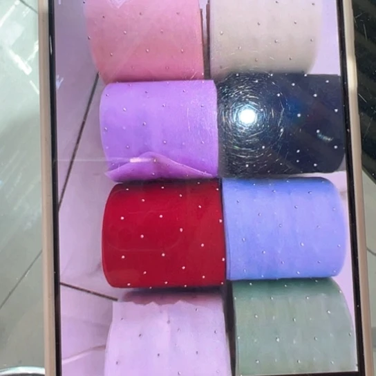 流光纱烫钻蓝色黑色