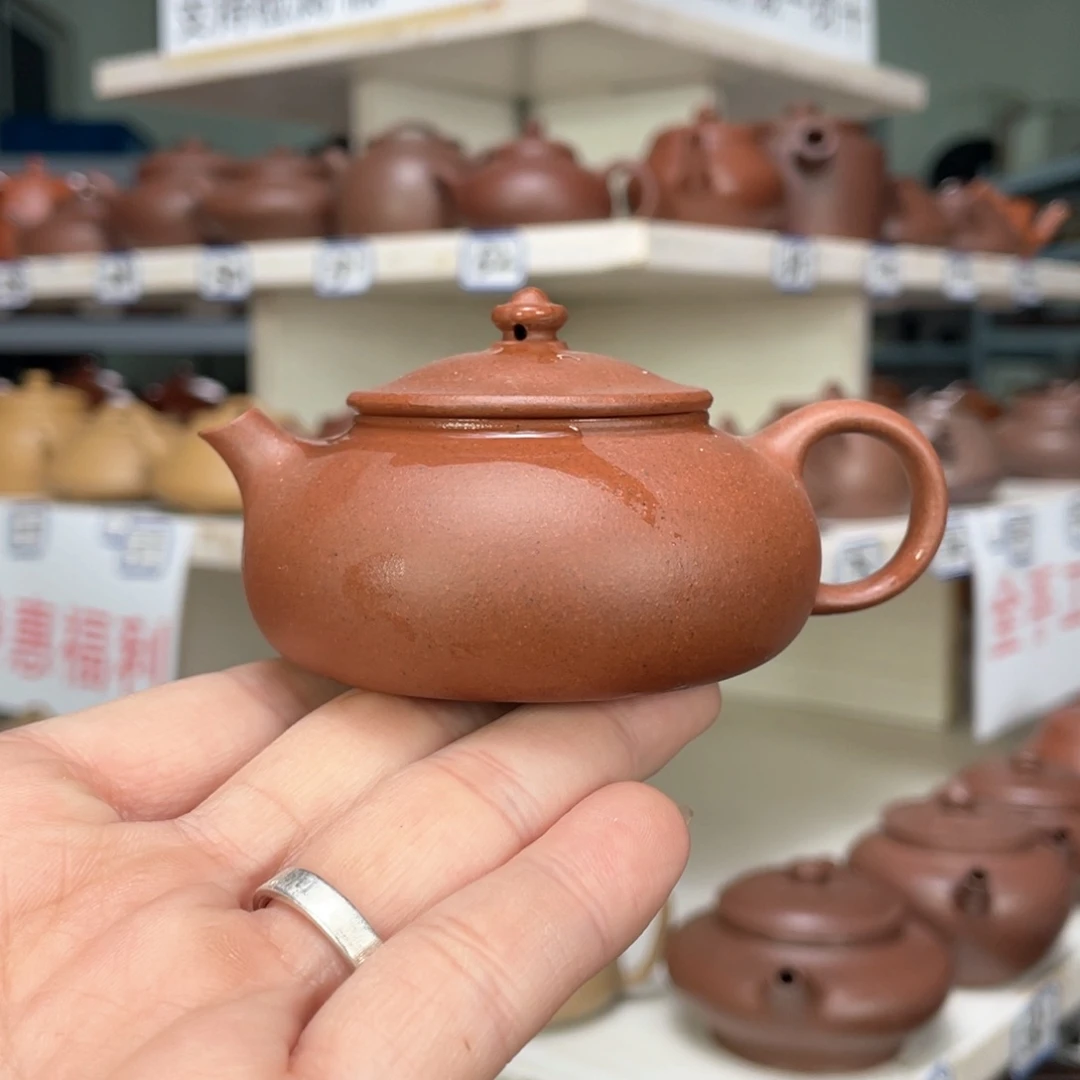 紫砂茶壶底槽清半手工80毫升
