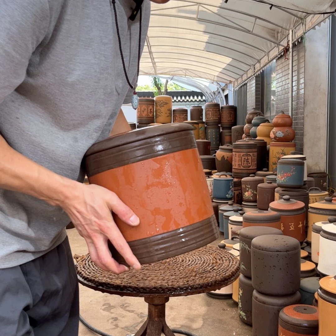 紫砂茶叶罐7 饼茶叶罐