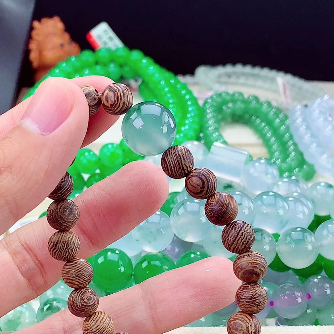 翡翠未镶嵌手链卡14