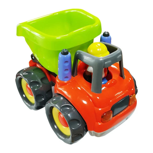 KDT儿童益智工程车翻斗泥斗车男孩声光玩具车宝宝耐摔小汽车1-6岁