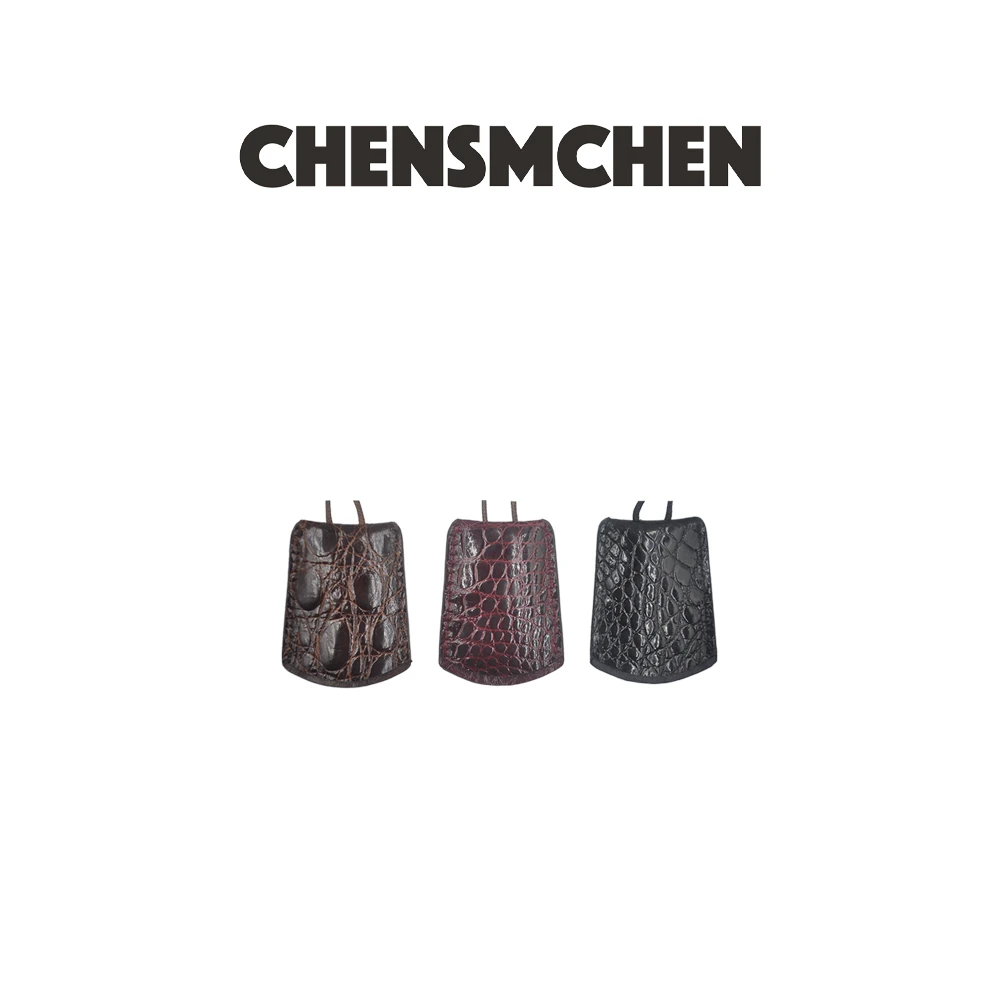 非金属皮质项链 CHENSMCHEN 小众时尚轻奢鳄鱼皮挂件钥匙挂坠
