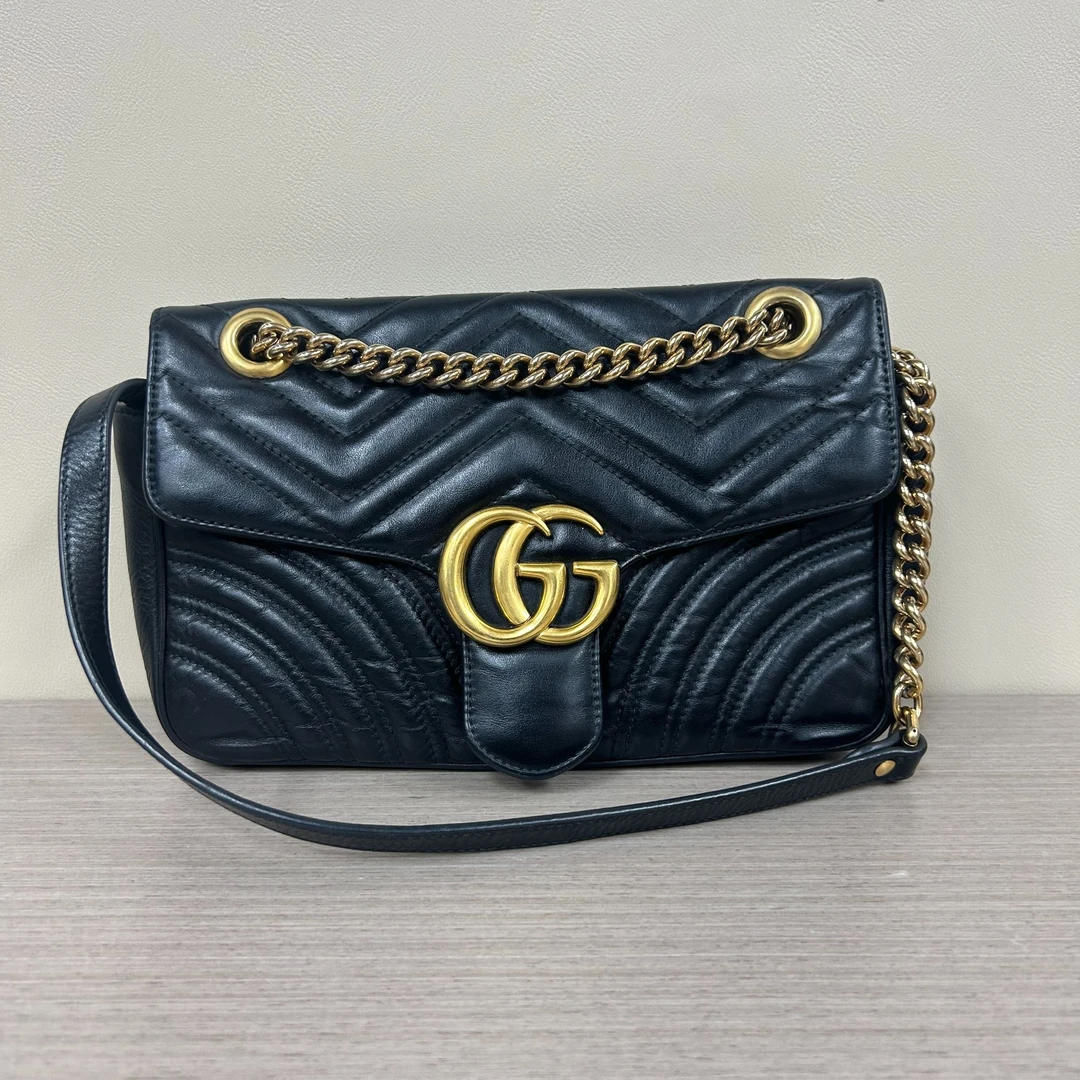 95新 GUCCI/古驰 古驰 马蒙 黑金 26