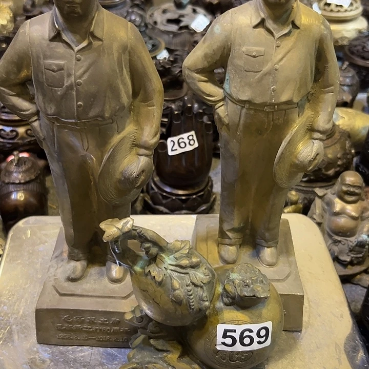 黄铜摆件，文房工艺品摆件