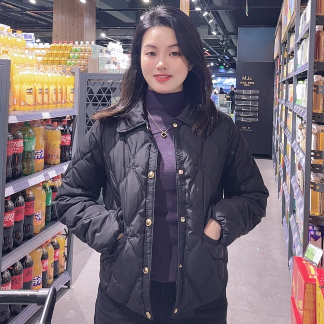 2026年常规袖形状翻领优等品冬款冬季厚款保暖外套气质女士