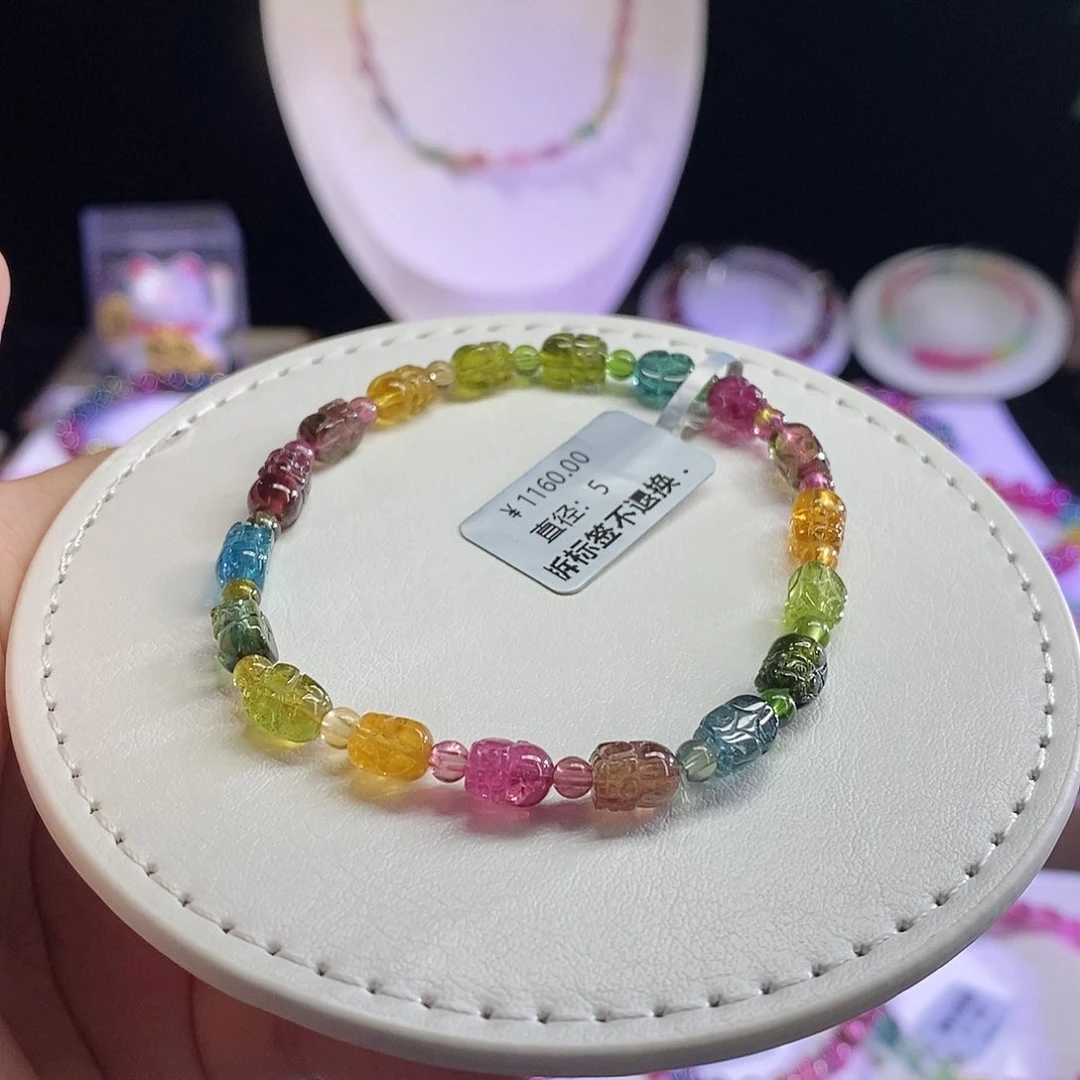 未镶嵌手链碧玺貔貅