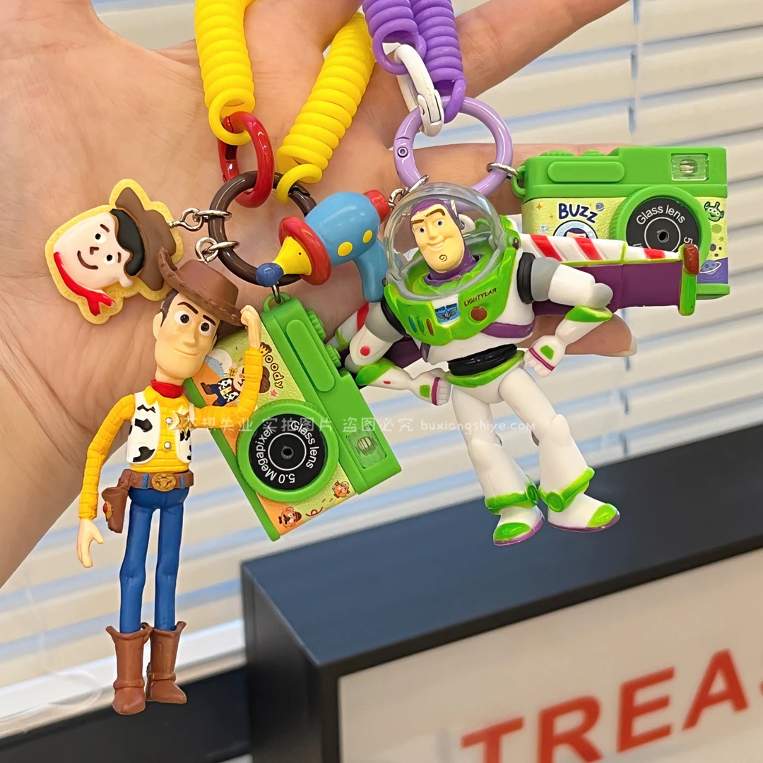 开学季爆款玩具总动员钥匙扣可爱迷你相机胡迪巴斯包挂件车钥匙挂