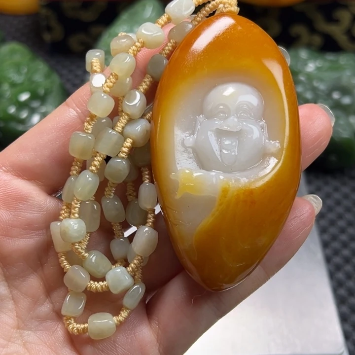 和田玉未镶嵌挂件