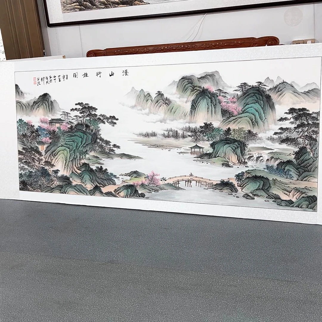 滨***房国画手绘保证质量保证